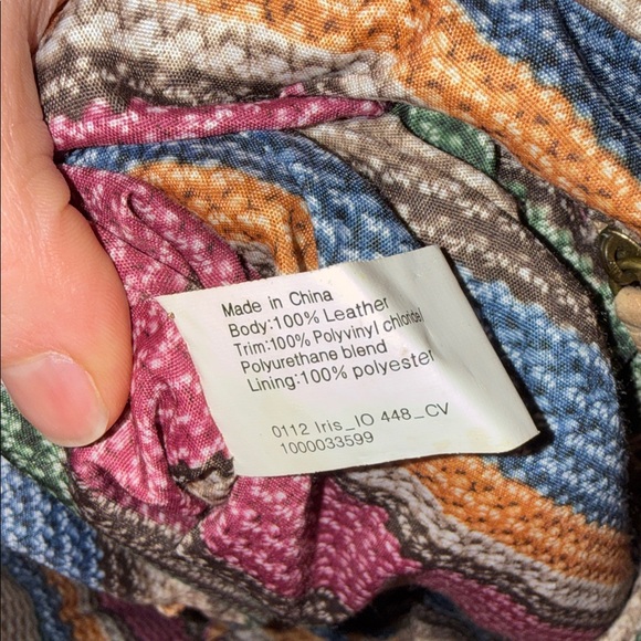 The Sak Iris Two-toned Leather Tote Bag Brown Tan Color Block - Picture 13 of 13